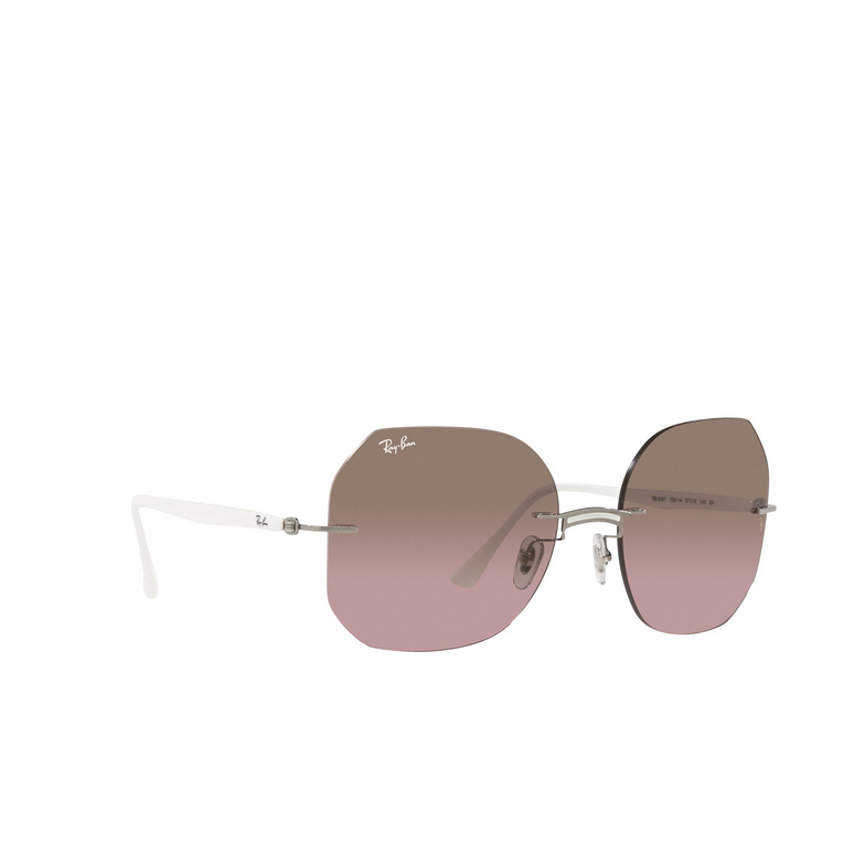 Ray-Ban RB8067 Sunglasses 159/14 white on grey - 2/4