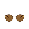 Ray-Ban ROUND CRAFT Sunglasses 9041 leather brown - product thumbnail 1/4