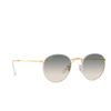 Ray-Ban ROUND FULL COLOR Sunglasses 919632 grey on legend gold - product thumbnail 2/4