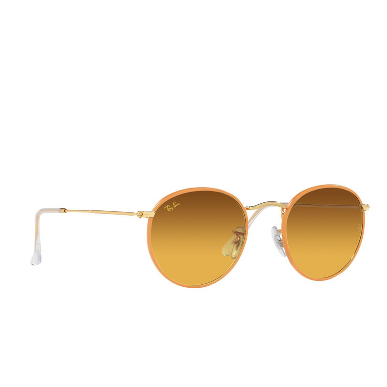 Ray-Ban ROUND FULL COLOR Sunglasses 91963C orange on a legend gold - 2/4