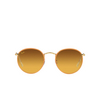 Ray-Ban ROUND FULL COLOR Sunglasses 91963C orange on a legend gold - product thumbnail 1/4