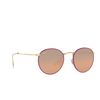 Ray-Ban ROUND FULL COLOR Sunglasses 91963E violet on legend gold - product thumbnail 2/4