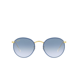 Ray-Ban RB3447JM ROUND FULL COLOR 91963F Light Blue on Legend Gold 91963f light blue on legend gold