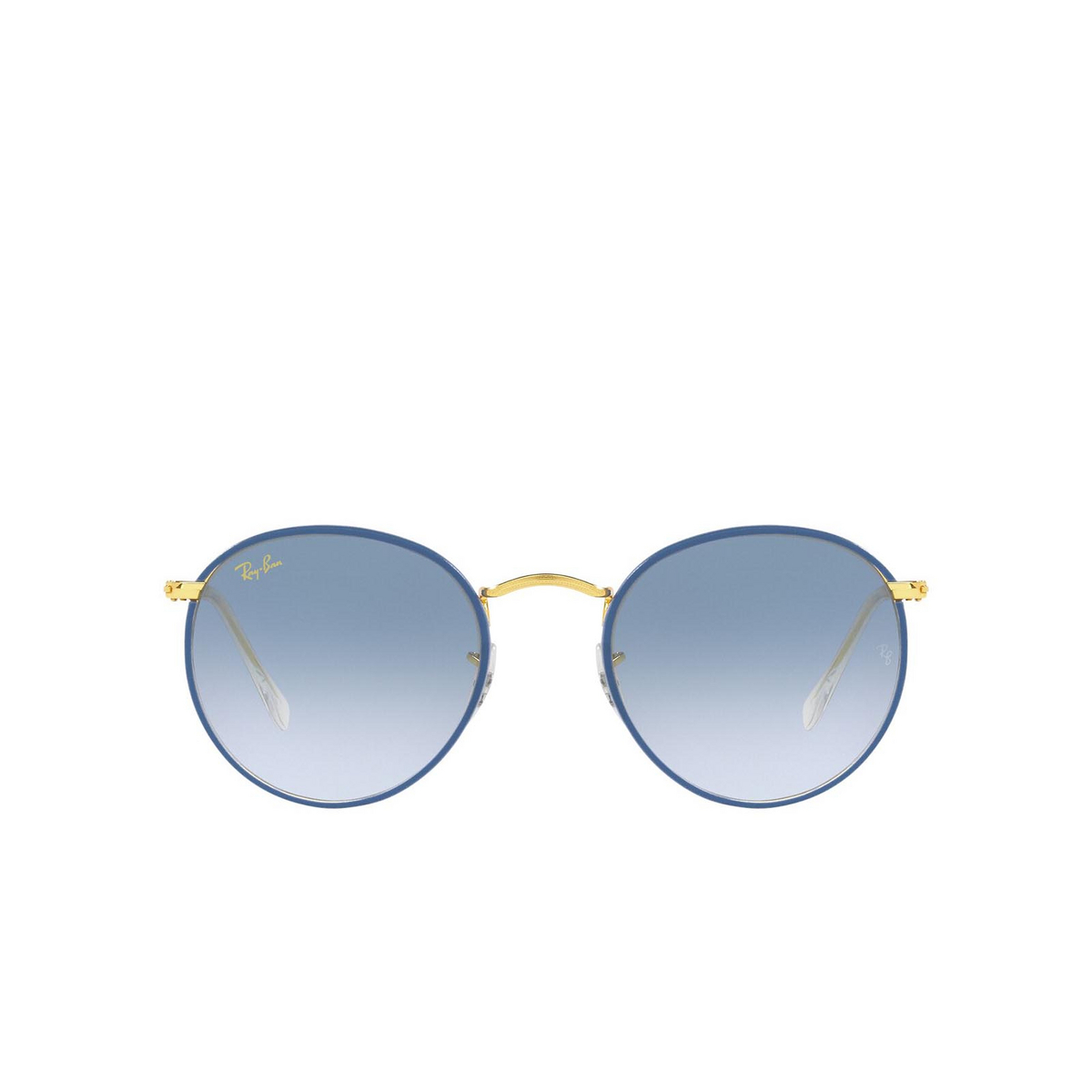 Occhiali da sole Ray-Ban ROUND FULL COLOR 91963F Light Blue on Legend Gold - frontale