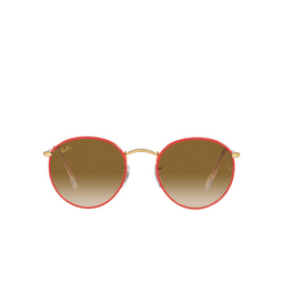 Ray-Ban® Round Sunglasses: RB3447JM Round Full Color color 919651 Red On Legend Gold 