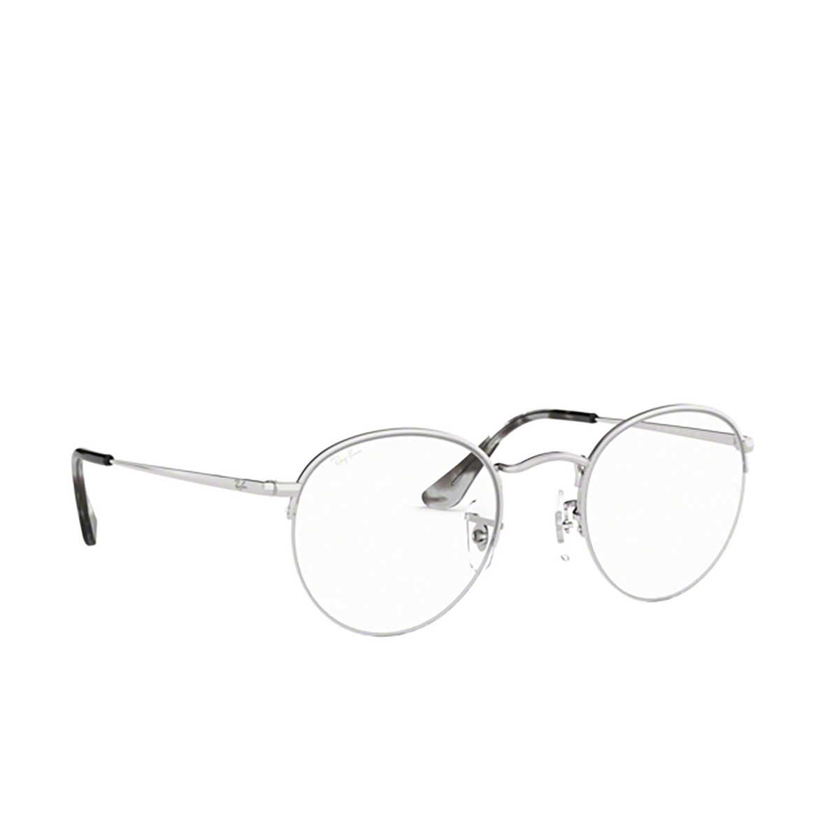 Ray-Ban ROUND GAZE Eyeglasses 2501 SILVER - three-quarters view