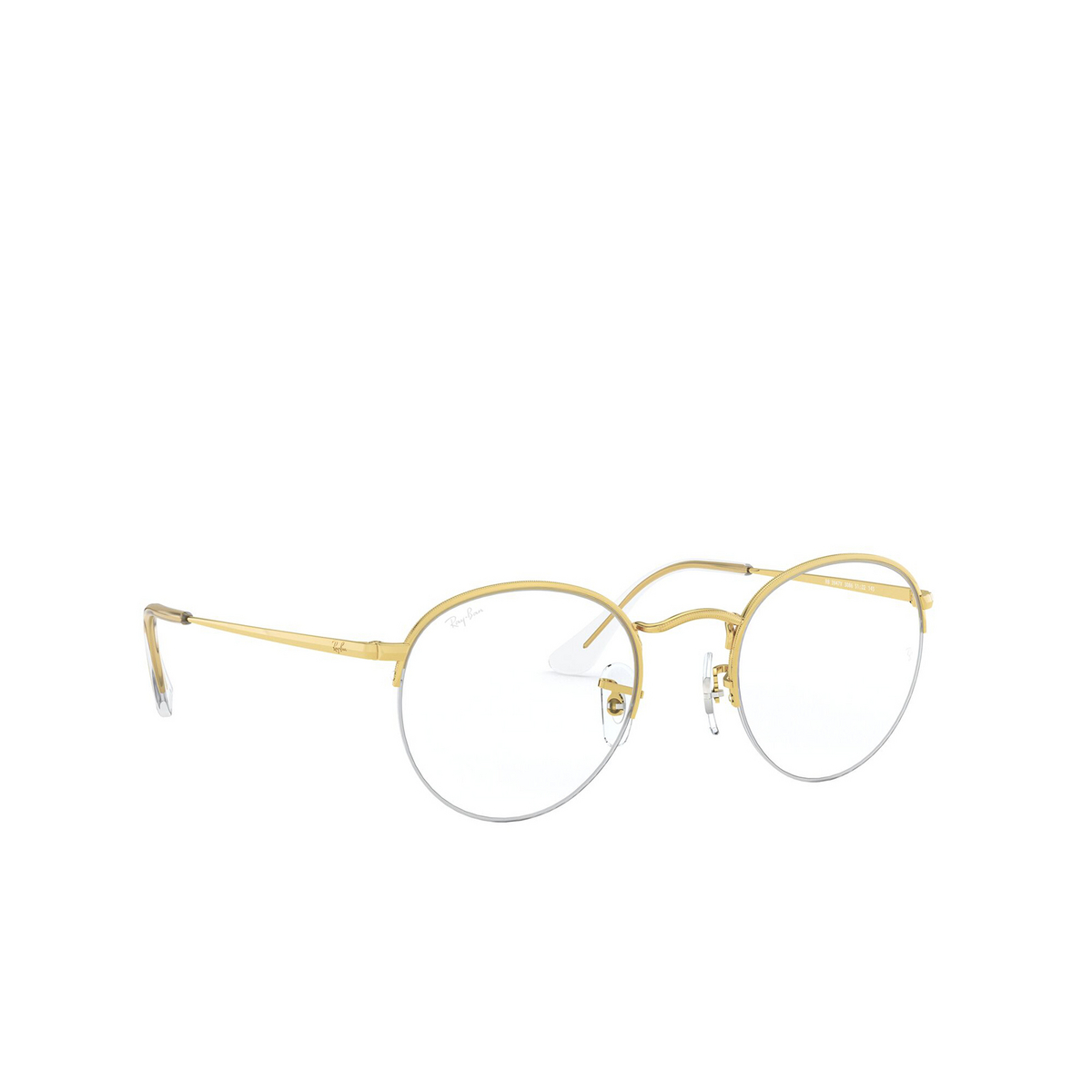 Ray-Ban ROUND GAZE Eyeglasses 3086 Legend Gold - three-quarters view