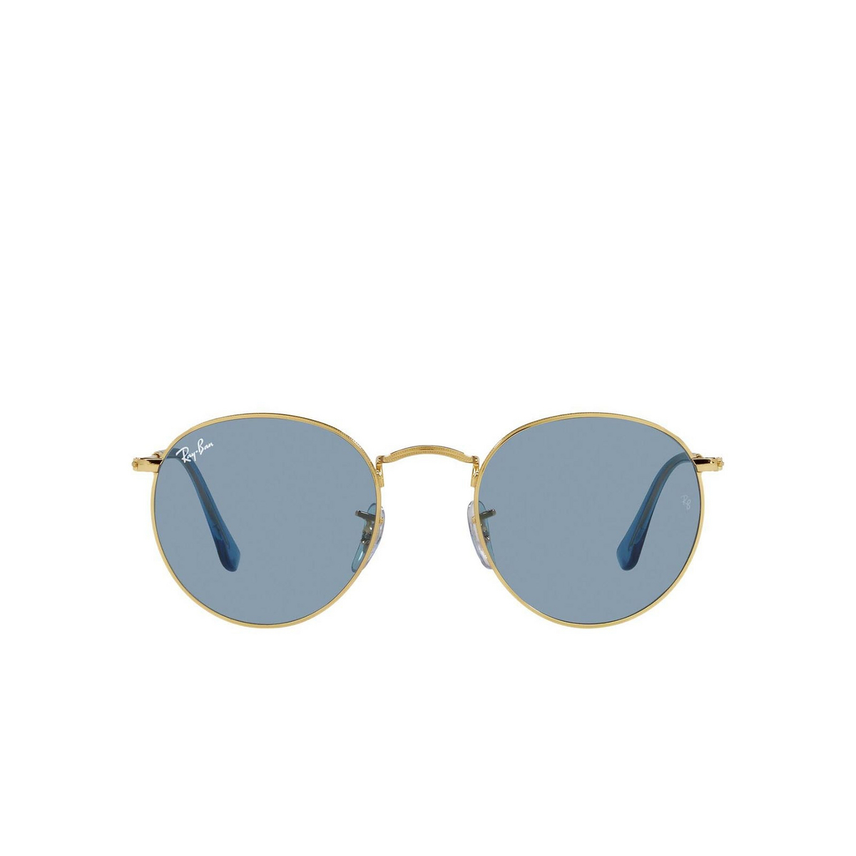 Ray-Ban® Round Sunglasses: RB3447 Round Metal color 001/56 True Blue - 1/3