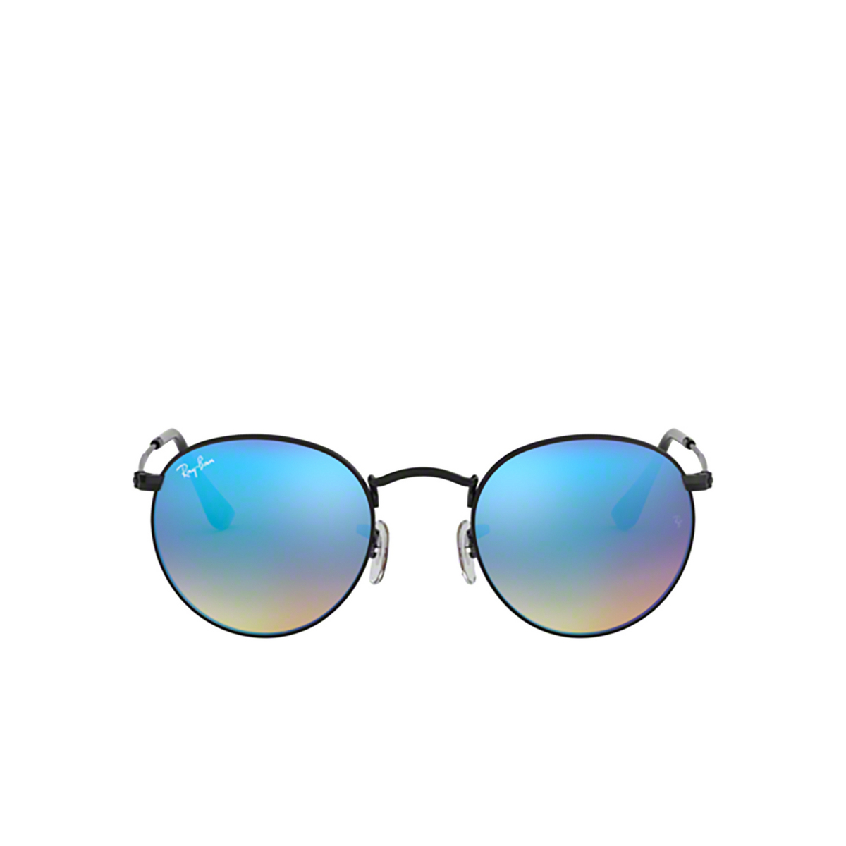 Ray-Ban ROUND METAL Sunglasses 002/4O Black - front view