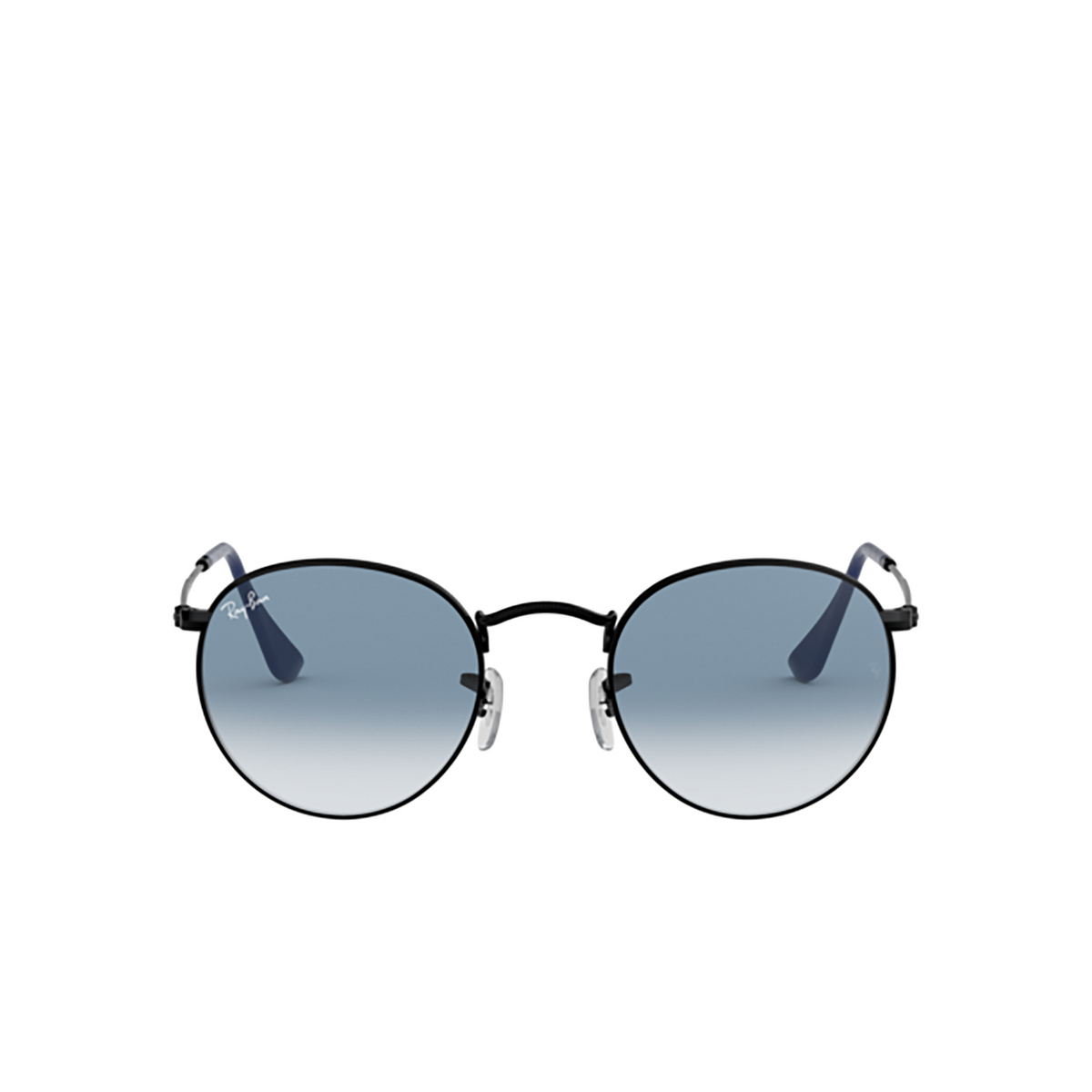 Ray-Ban ROUND METAL Sunglasses 006/3F Matte Black - front view