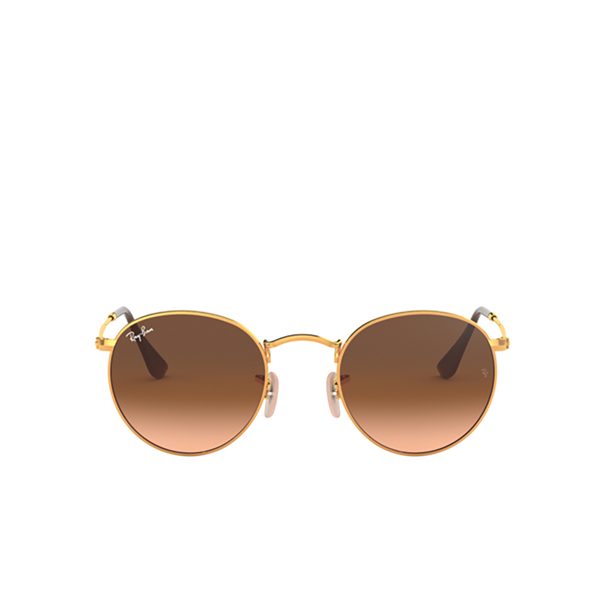 Ray-Ban ROUND METAL Sunglasses 9001A5 Light Bronze - front view