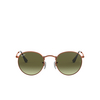 Ray-Ban ROUND METAL Sunglasses 9002A6 medium bronze - product thumbnail 1/4