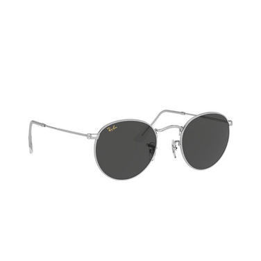Ray-Ban ROUND METAL Sunglasses 9198B1 silver - three-quarters view