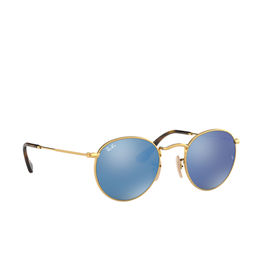 Ray-Ban ROUND METAL Sunglasses 001/9O arista - three-quarters view