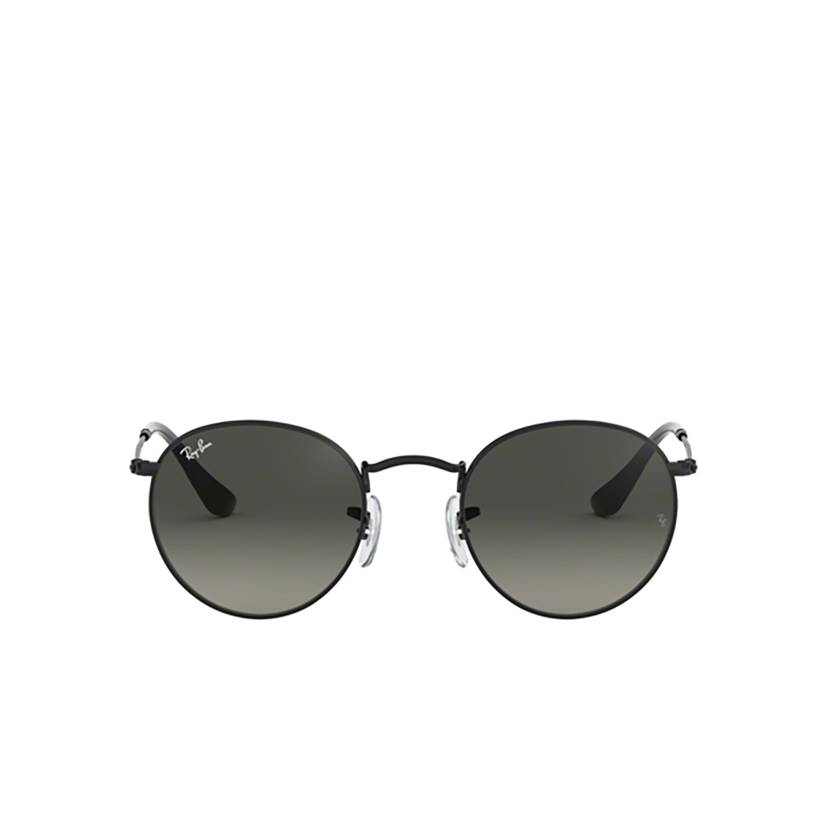 Ray-Ban ROUND METAL Sunglasses 002/71 Black - front view