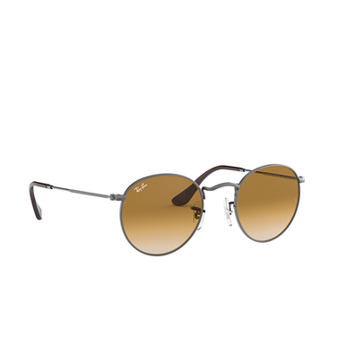 Occhiali da sole Ray-Ban ROUND METAL 004/51 gunmetal - tre quarti