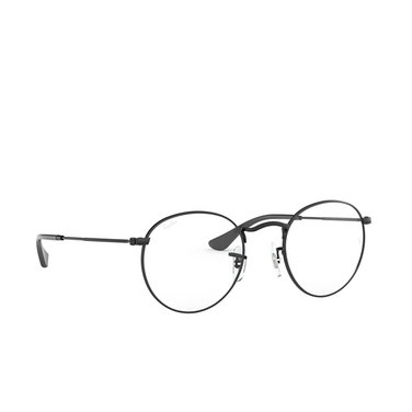 Ray-Ban ROUND METAL Eyeglasses 2503 matte black - three-quarters view