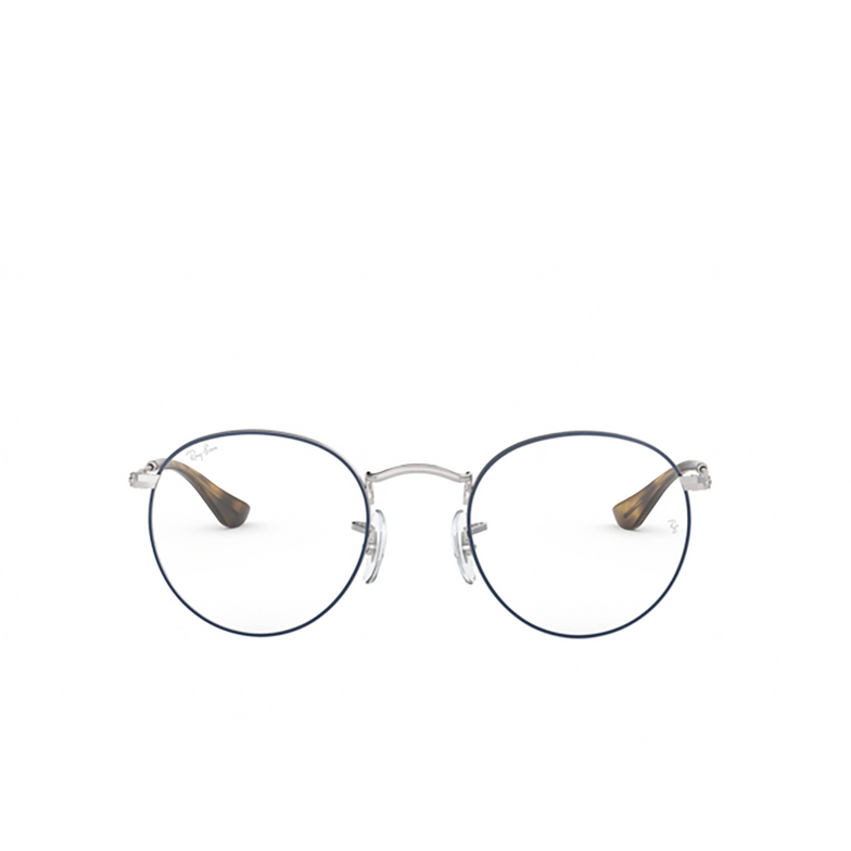 Ray-Ban ROUND METAL Eyeglasses 2970 silver on top blue - 1/4