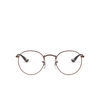 Ray-Ban ROUND METAL Eyeglasses 3074 sand trasparent brown - product thumbnail 1/4