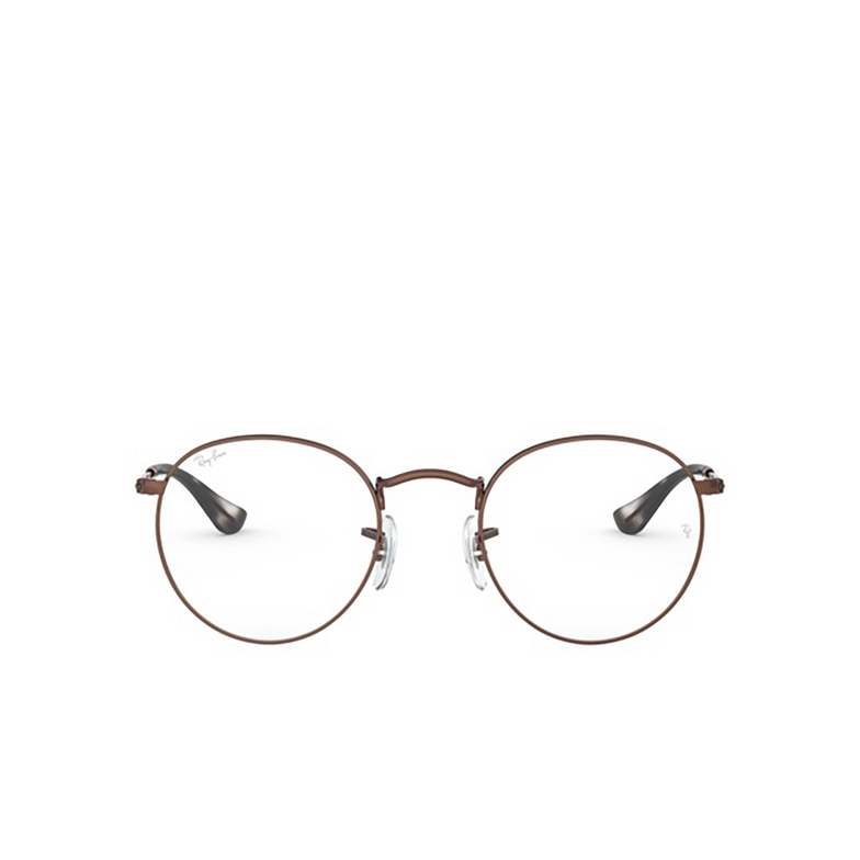 Ray-Ban ROUND METAL Eyeglasses 3074 sand trasparent brown - 1/4