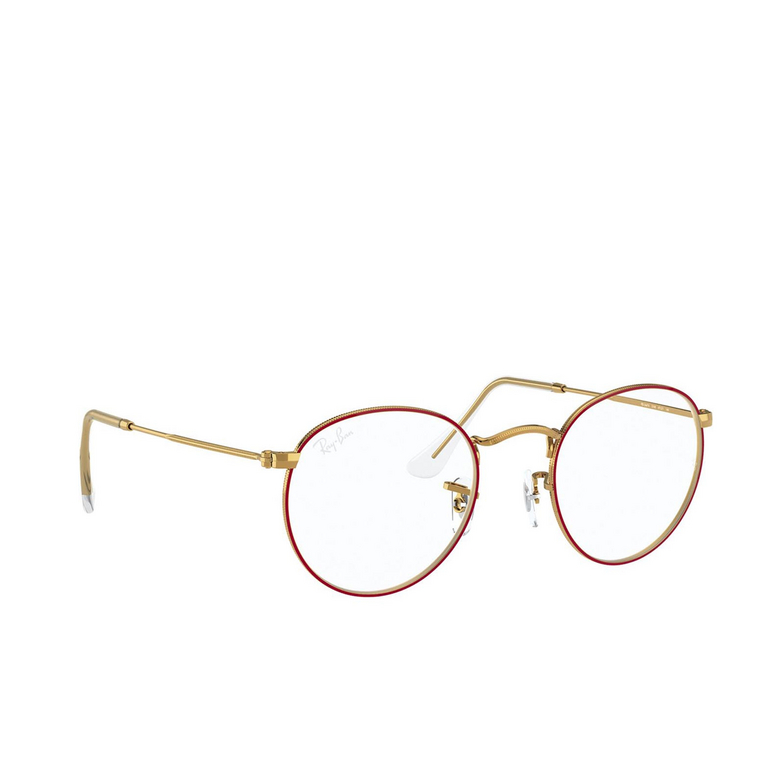 Ray-Ban ROUND METAL Eyeglasses 3106 red on legend gold - 2/4