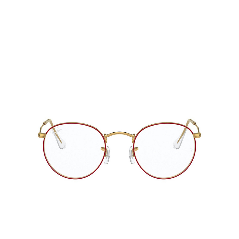 Ray-Ban ROUND METAL Eyeglasses 3106 red on legend gold - 1/4