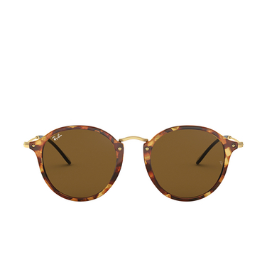 Occhiali da sole Ray-Ban ROUND 1160 spotted brown havana - frontale