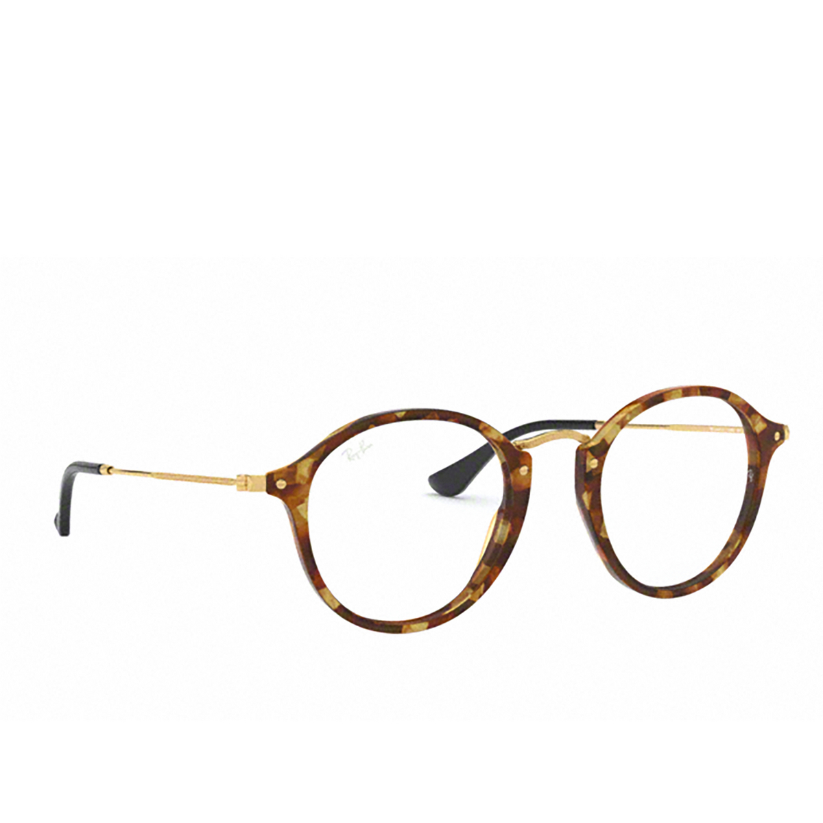 Ray-Ban® Round Eyeglasses: Round RX2447V color Brown Havana 5494 - 2/3.