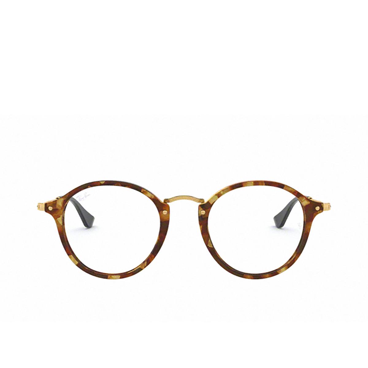 Ray-Ban ROUND Eyeglasses 5494 BROWN HAVANA - 1/4
