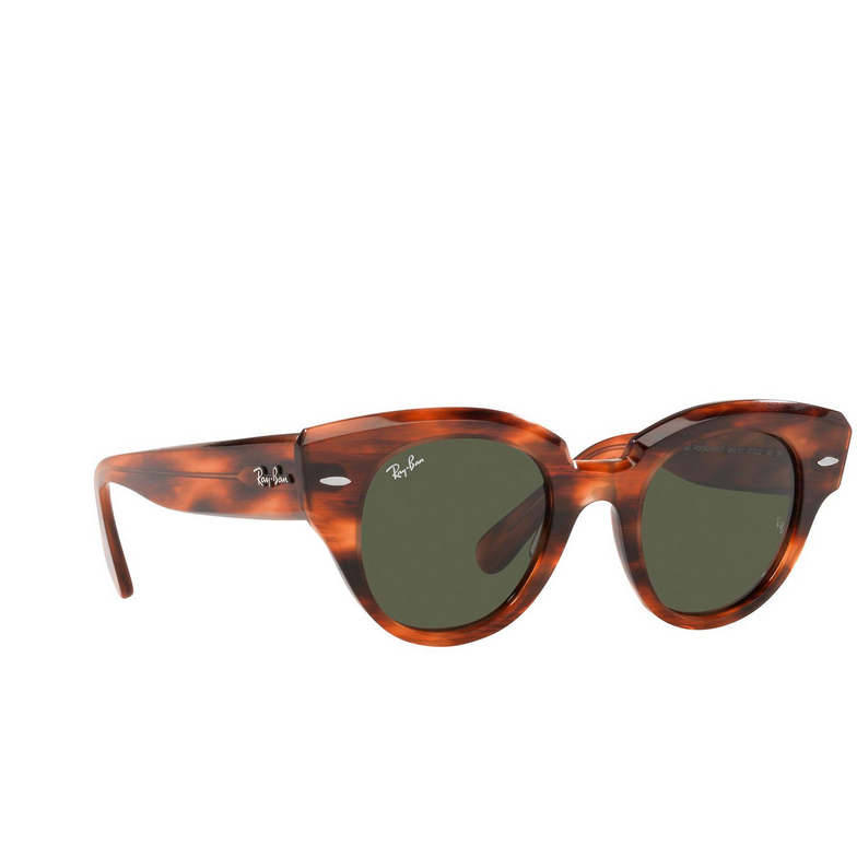 Ray-Ban ROUNDABOUT Sunglasses 954/31 striped havana - 2/4