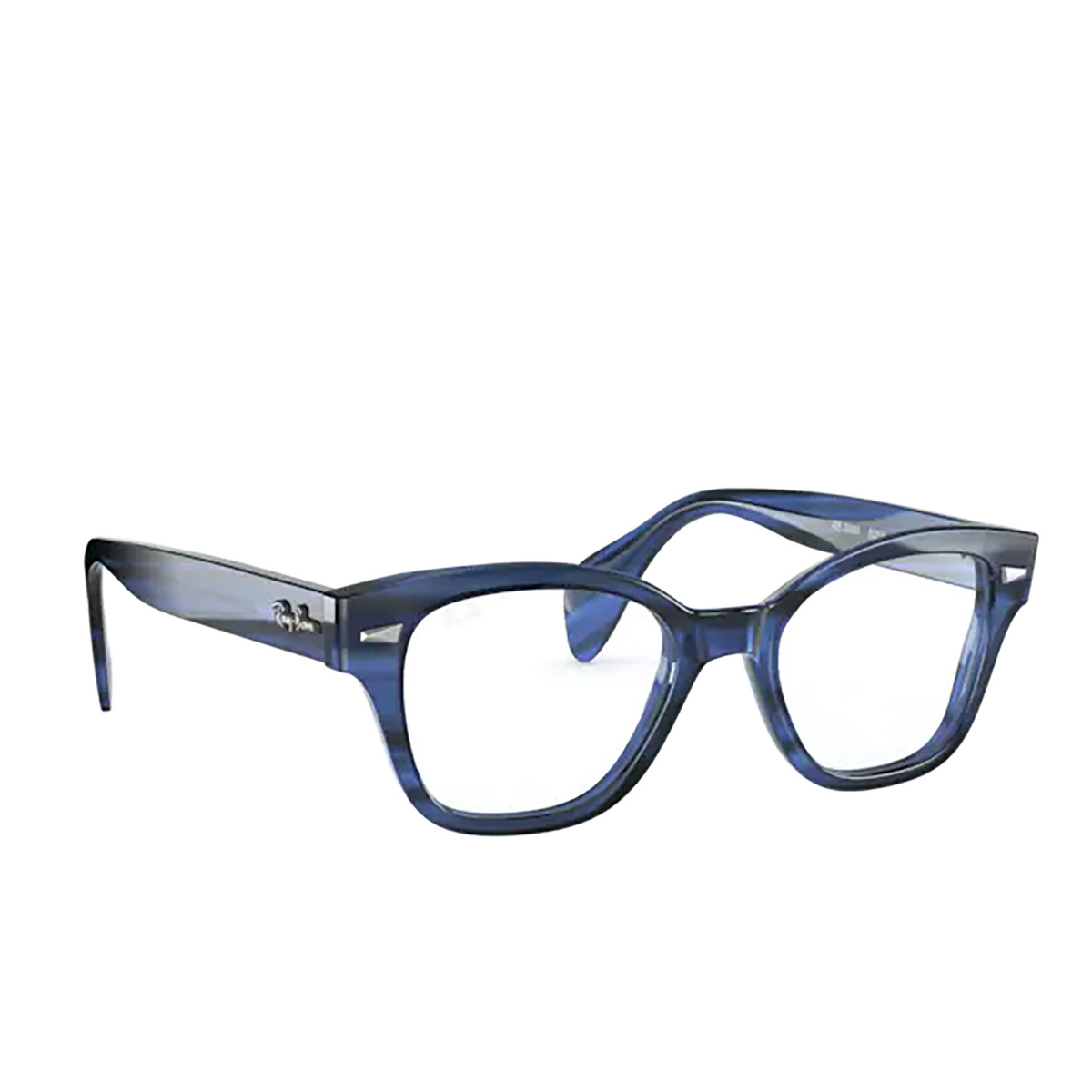 Ray-Ban RX0880 Eyeglasses 8053 Striped Blue  - three-quarters view