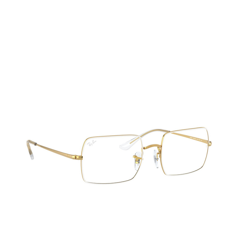 Ray-Ban RX1969V Eyeglasses 3104 white on legend gold - 2/4