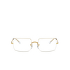 Ray-Ban RX1969V Eyeglasses 3104 white on legend gold - product thumbnail 1/4