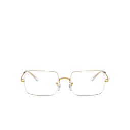 Ray-Ban® Rectangle Eyeglasses: RX1969V color White On Legend Gold 3104.