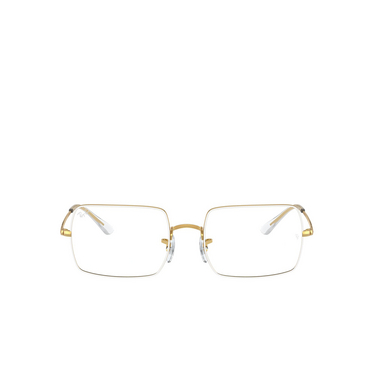 Ray-Ban RX1969V Eyeglasses 3104 white on legend gold - front view