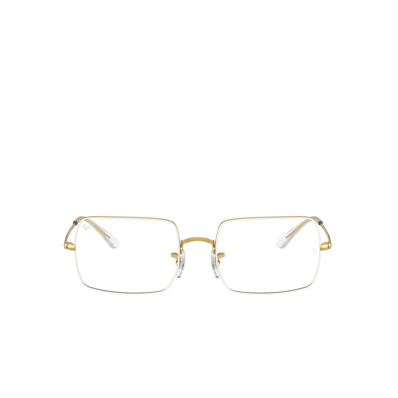 Ray-Ban RX1969V Eyeglasses 3104 white on legend gold - 1/4