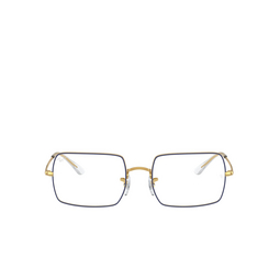Ray-Ban® Rectangle Eyeglasses: RX1969V color Blue On Legend Gold 3105.