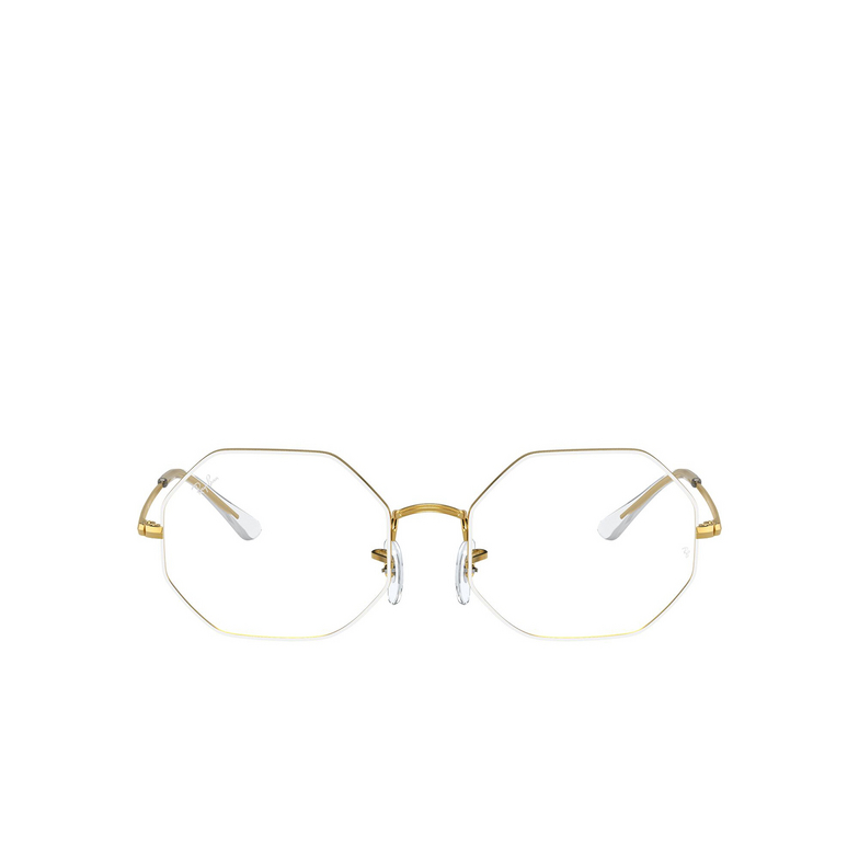 Ray-Ban RX1972V Eyeglasses 3104 white on legend gold - 1/4
