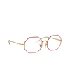 Ray-Ban RX1972V Eyeglasses 3106 red on legend gold - product thumbnail 2/4