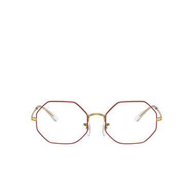 Ray-Ban RX1972V Eyeglasses 3106 red on legend gold - front view