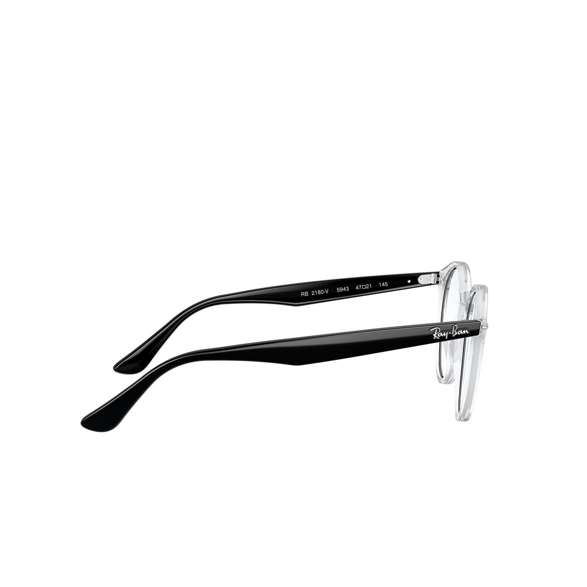 Ray-Ban RX2180V Eyeglasses 5943 Transparent - 3/4