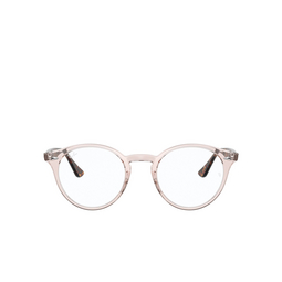 Ray-Ban® Round Eyeglasses: RX2180V color Transparent Light Brown 8080.