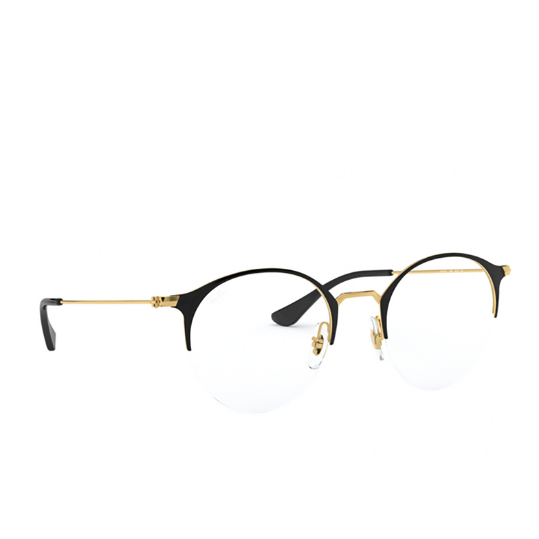 Gafas graduadas Ray-Ban RX3578V 2890 gold top shiny black - 2/4