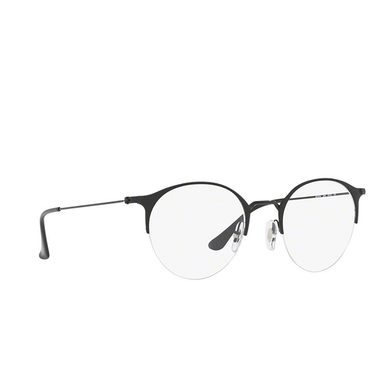 Gafas graduadas Ray-Ban RX3578V 2904 matte black on black - Vista tres cuartos