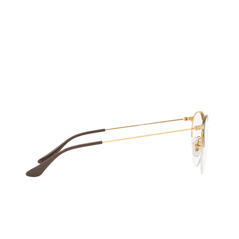 Ray-Ban RX3578V Korrektionsbrillen 2905 gold/shiny brown - 3/4