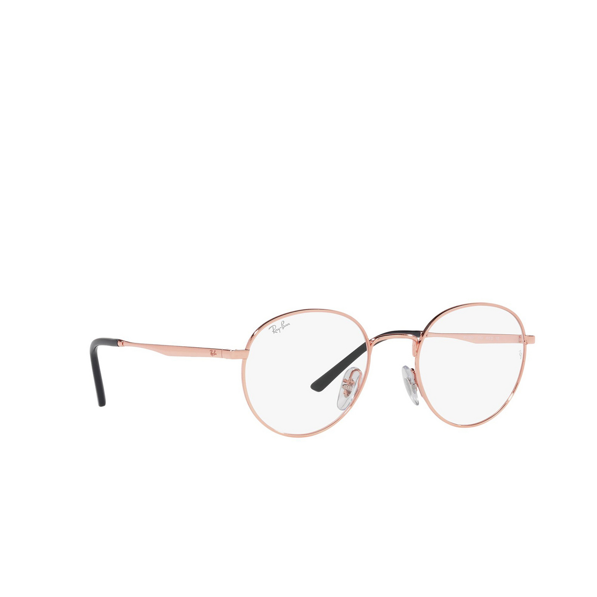 Ray-Ban RX3681V Eyeglasses 3094 Rose Gold - three-quarters view