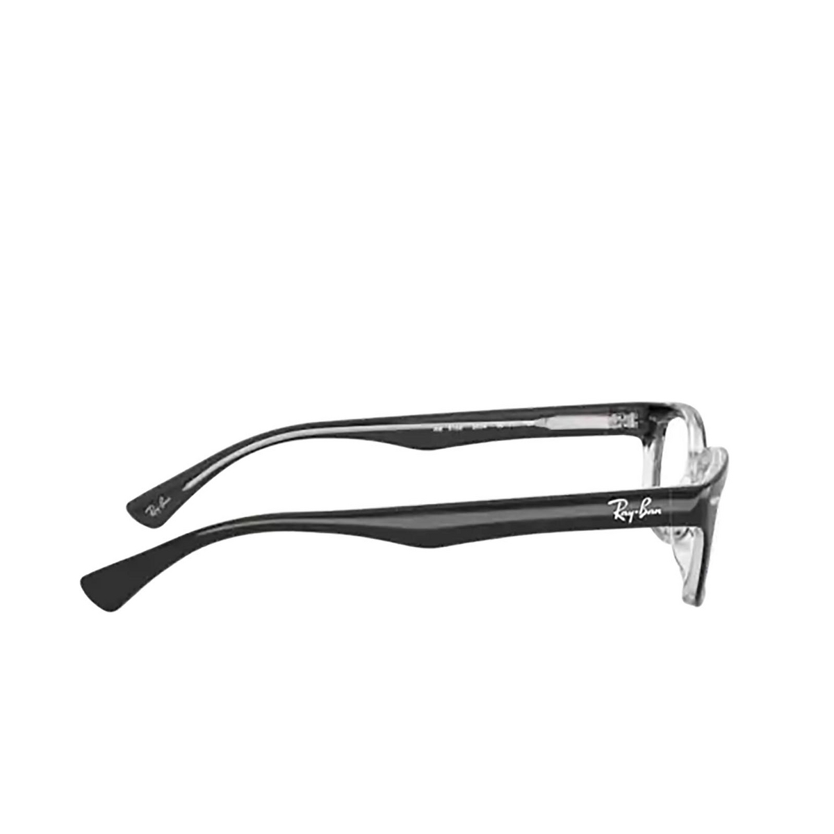 Ray-Ban RX5150 Eyeglasses 2034 Top Black on Transparent - 3/4