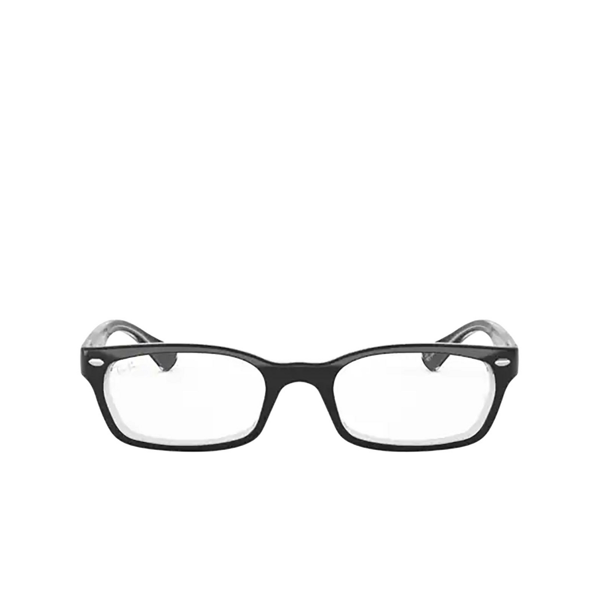 Ray-Ban RX5150 Eyeglasses 2034 Top Black on Transparent - front view