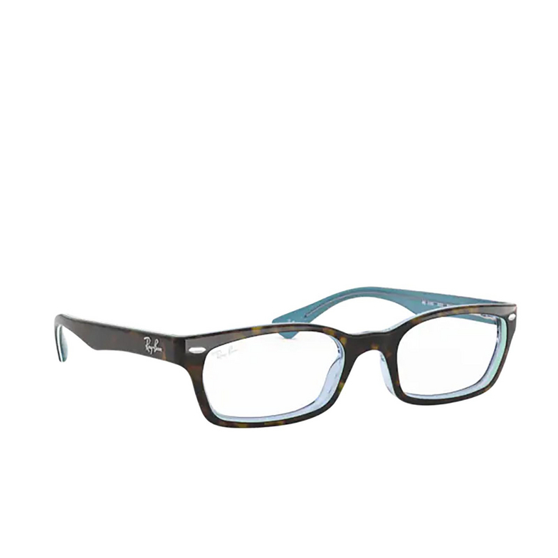 Ray-Ban RX5150 Eyeglasses 5023 havana on transparent azure - 2/4