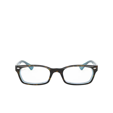 Ray-Ban RX5150 Eyeglasses 5023 havana on transparent azure - front view